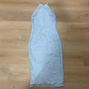 Yumi Kim | Light Blue Lace Midi Dress